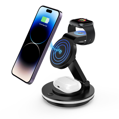 Get Fast Charging with 3 in 1 Wireless Charger 15W Output Power